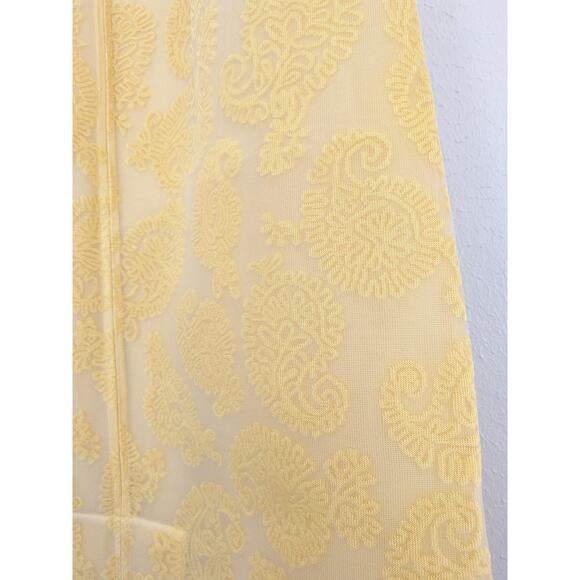 Jil Sander Jacquard Midi Skirt Yellow Giallo Paisley Print Size Small US Small - Picture 5 of 8